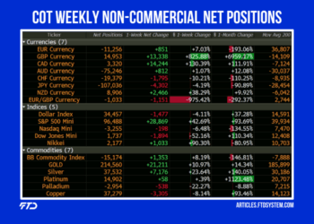 COT Weekly Non-Commercial Net Positions