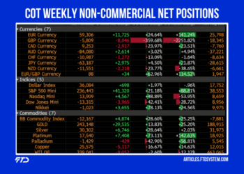 COT Weekly Non-Commercial Net Positions