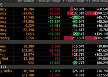 COT Weekly Non-Commercial Net Positions