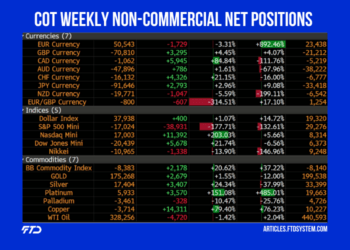 COT Weekly Non-Commercial Net Positions