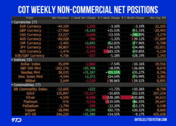 COT Weekly Non-Commercial Net Positions