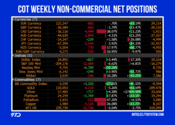 COT Weekly Non-Commercial Net Positions